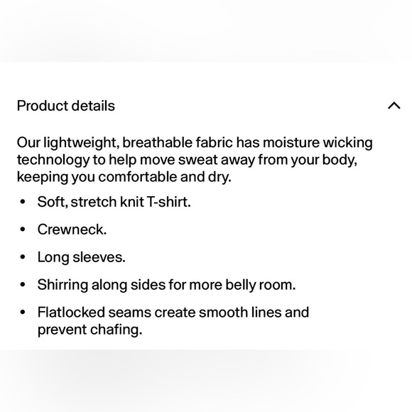 Maternity- White Long-Sleeve Nursing Top - Picture 4 of 5